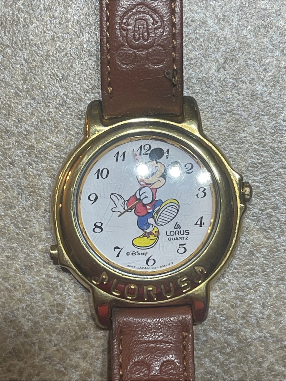 This vintage Lorus Mickey Mouse Musical Watch was manufactured in the late 1980s